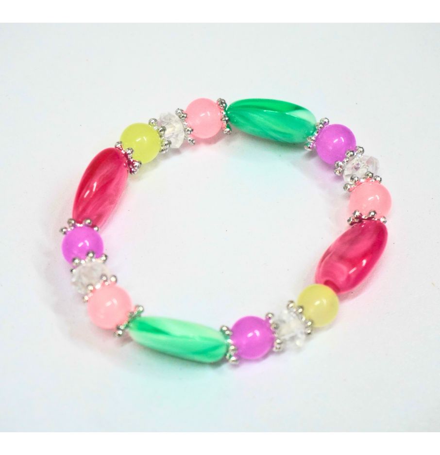 Colorful Marble Bead Bracelet – Stylish Handmade Jewelry for Women