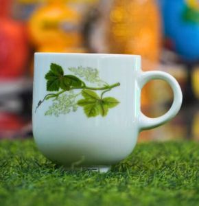 Leaf Design Ceramic Mug – Stylish Printed Coffee & Tea Cup