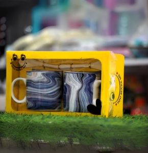 2 Pcs Ceramic Coffee Mug – Couple Tea & Coffee Mug Set