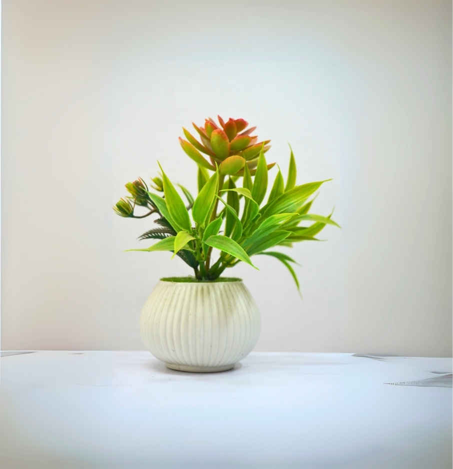 Small Green Bonsai – 7 Inch Quality Artificial Plant for Home & Office Decor